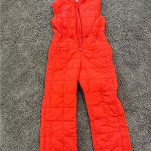 FP Movement by Free People Quilted Orange Jumpsuit